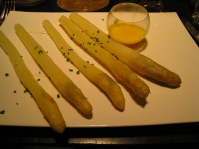 Asparagus season is April / May
