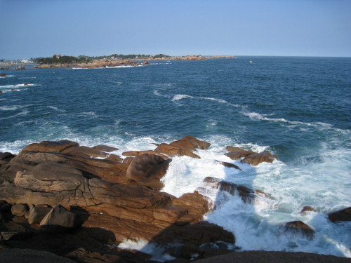 Pink granite coast at Ploumanach, Brittany