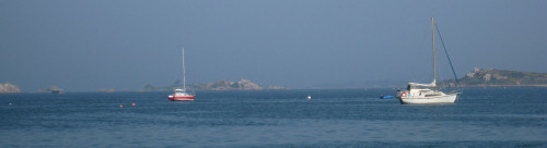 from the Pointe de L'Arcouest looking over to Ile de Brehat
