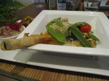 We enjoyed an excellent meal at the Ker Louis restaurant in Ploumanach