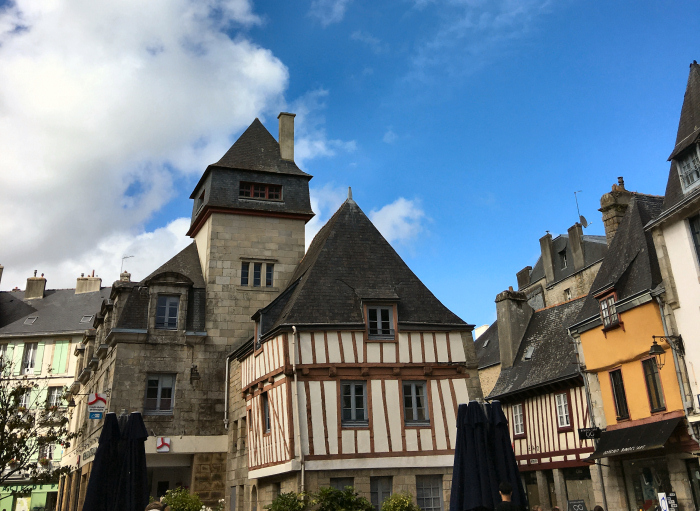 timber frame houses Quimper Brittany France