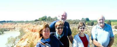 on top of the Renmark lookout tower