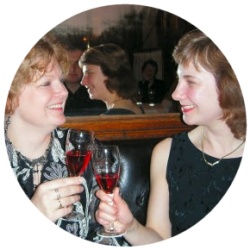 Robbie and Fiona have a champagne taste