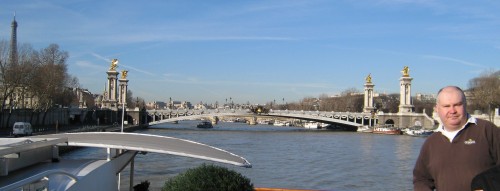 John and the pont Alexandre III in Paris