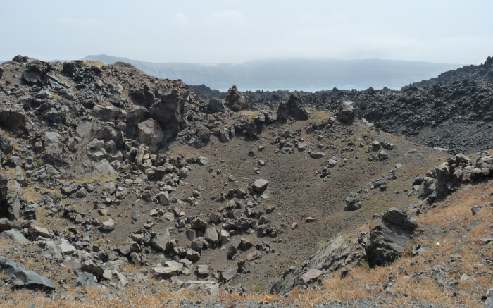 volcanic crater, Santorini