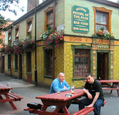 Peveril of the Peak  best pub in Manchester with its legendary table football.