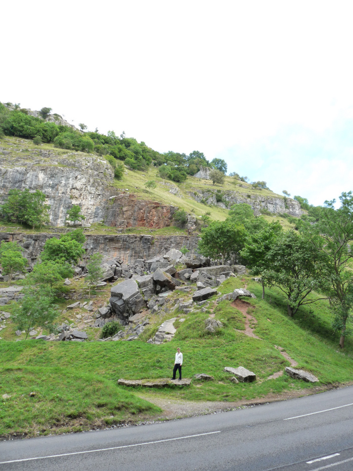 Cheddar Gorge Fiona at Cheddar Gorge