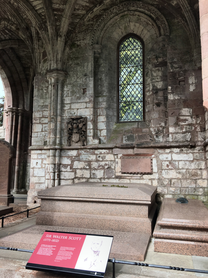Walter Scott grave, Dryburgh Abbey