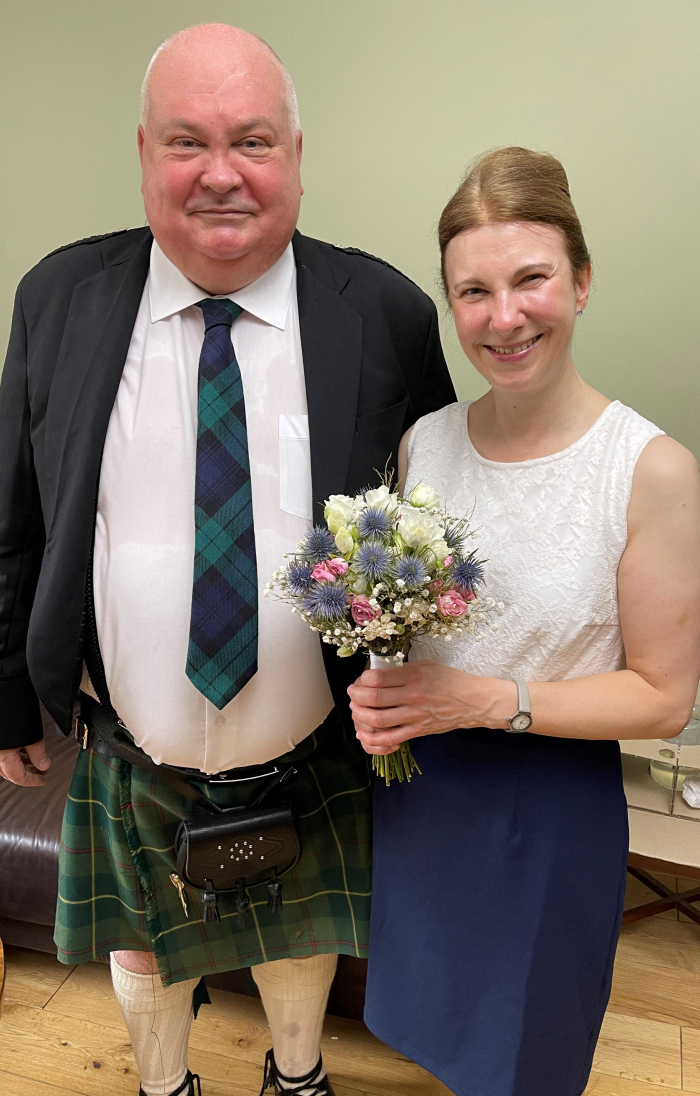 John and Fiona ready to get married