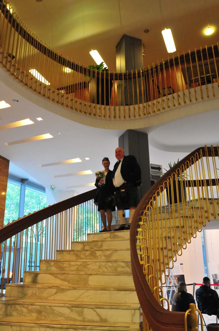 leaving the town hall