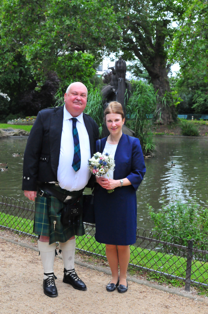John & Fiona wedding day