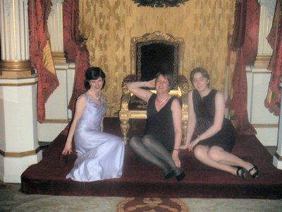 not quite sitting on the throne
