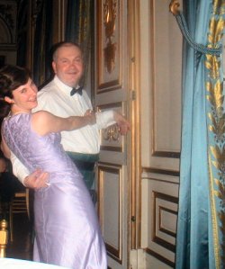 me and John waltz back to Pauline's bedroom 