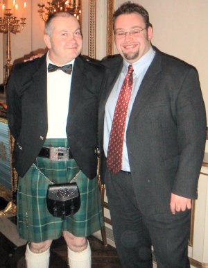 John and Martin in Pauline's bedroom