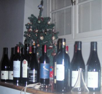 we didn't want to run out of wine, so we all brought a bottle