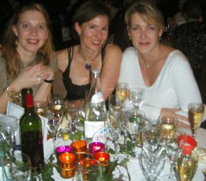Caroline, Michelle and Jackie at the Christmas party