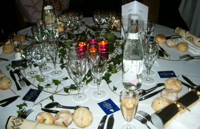 Christmas party table