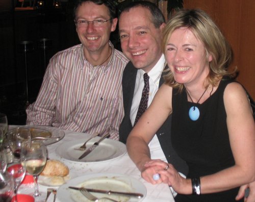 Jules, Pierre and Cliodhna enjoying the party.