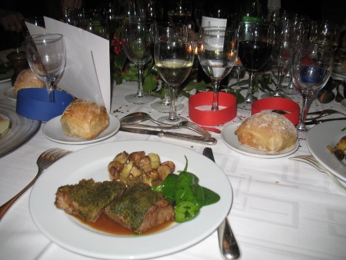 Christmas dinner was delicious