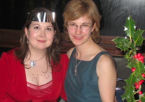 Fiona and Nicola enjoyed the party
