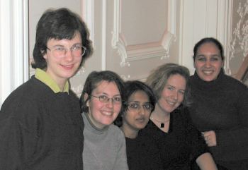 me, Ludivine, Zarine, Carole, Fatima